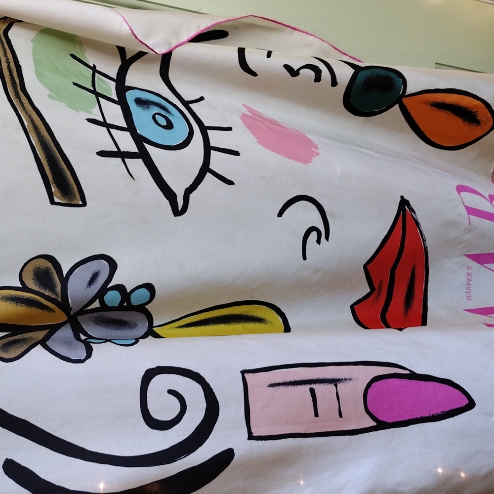 Vintage Harper's Bazaar Silk Scarf View 2